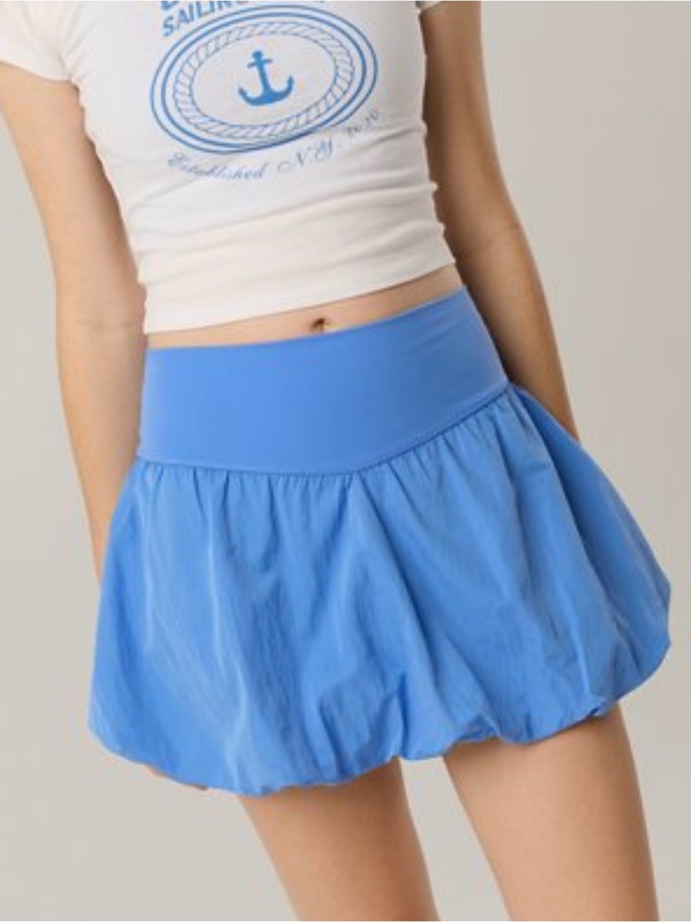 OFFLINE by Aerie Blue Bubble Skort Built In Shorts Size Large